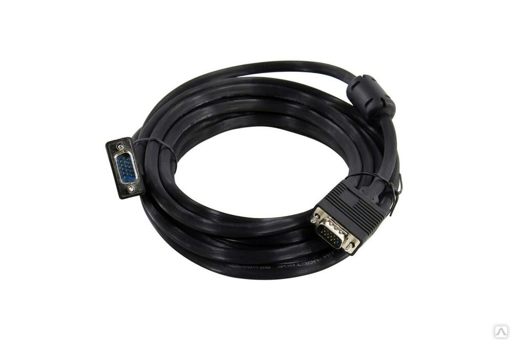 Сигнальный кабель VGA M- VGA M 5bites ферритовые кольца, 5 м APC-133-050
