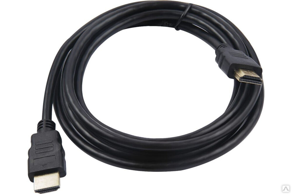 Кабель Red Line HDMI - HDMI, 1080P, Gold, V1.4, 2 метра, черный УТ000023178