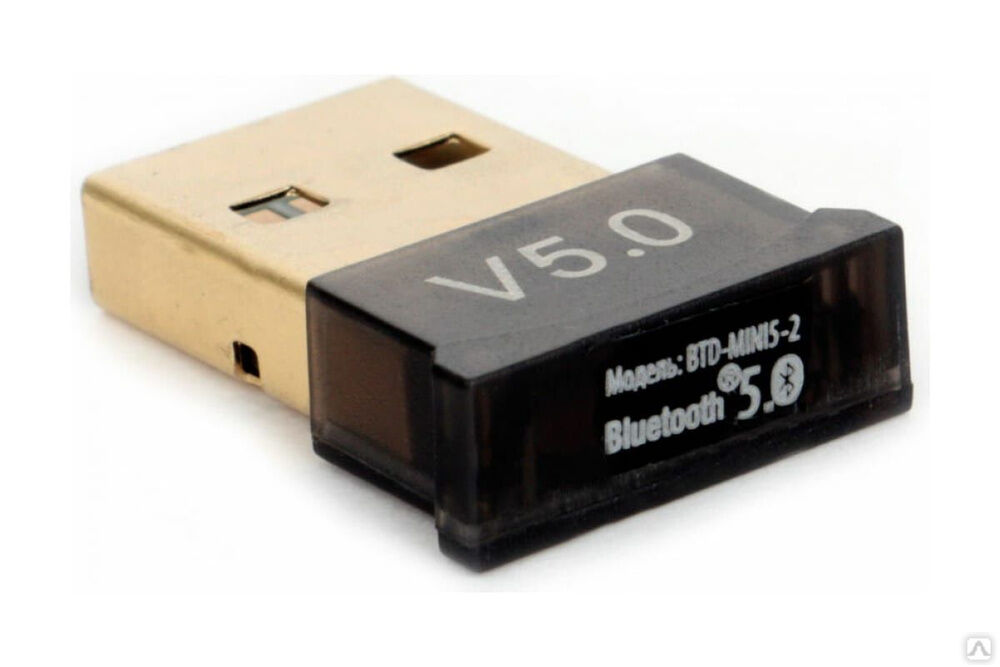 Адаптер Bluetooth Gembird BTD-MINI5-2, ультратонкий корпус, v.5.0, 10 метров, USBBTD-MINI5-2