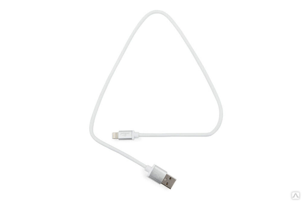 Кабель для Apple Cablexpert AM/Lightning, длина 0.5 м, белый CC-S-APUSB01W-0.5M