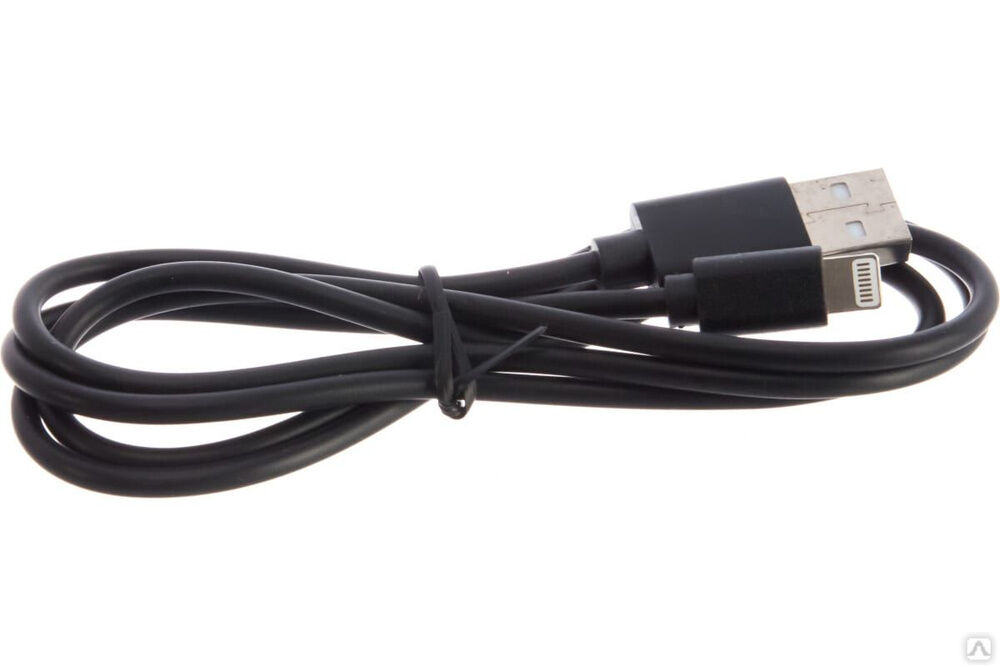 Кабель USB для iPhone 5/6/7 моделей шнур 1 М черный 18-1122 REXANT Rexant International