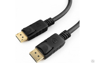 Кабель Cablexpert Display Port, 1 м, 20M/20M, пакет, черный экран CC-DP-1M #1