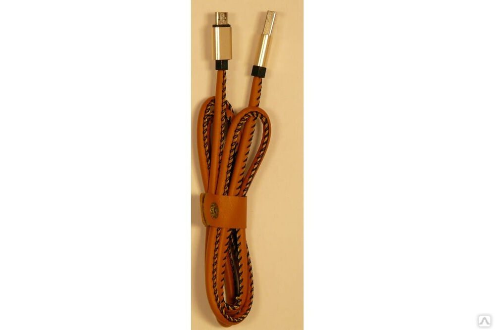 USB-кабель Pro Legend micro USB, кожаный, коричневый, 1 м pl1284