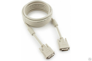 Кабель Cablexpert DVI-D dual link CC-DVI2-15, 25M/25M, 4.5 м, экран, ферритовые кольца, пакет CC-DVI2-15 #1