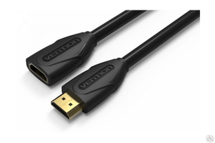Кабель-удлинитель HDMI Vention High speed v1.4 with Ethernet 19F/19M - 5 м Black Edition VAA-B06-B500 