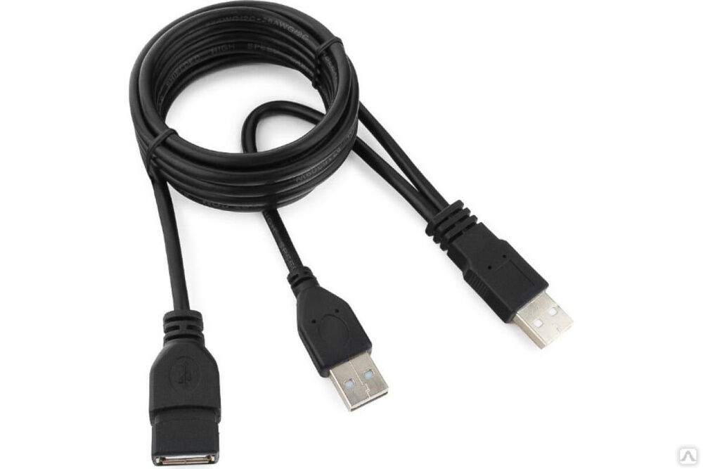 Кабель-удлинитель Cablexpert USB 2.0 Pro, 2xAM/AF, 1.8 м, экран, черный, пакет CCP-USB22-AMAF-6