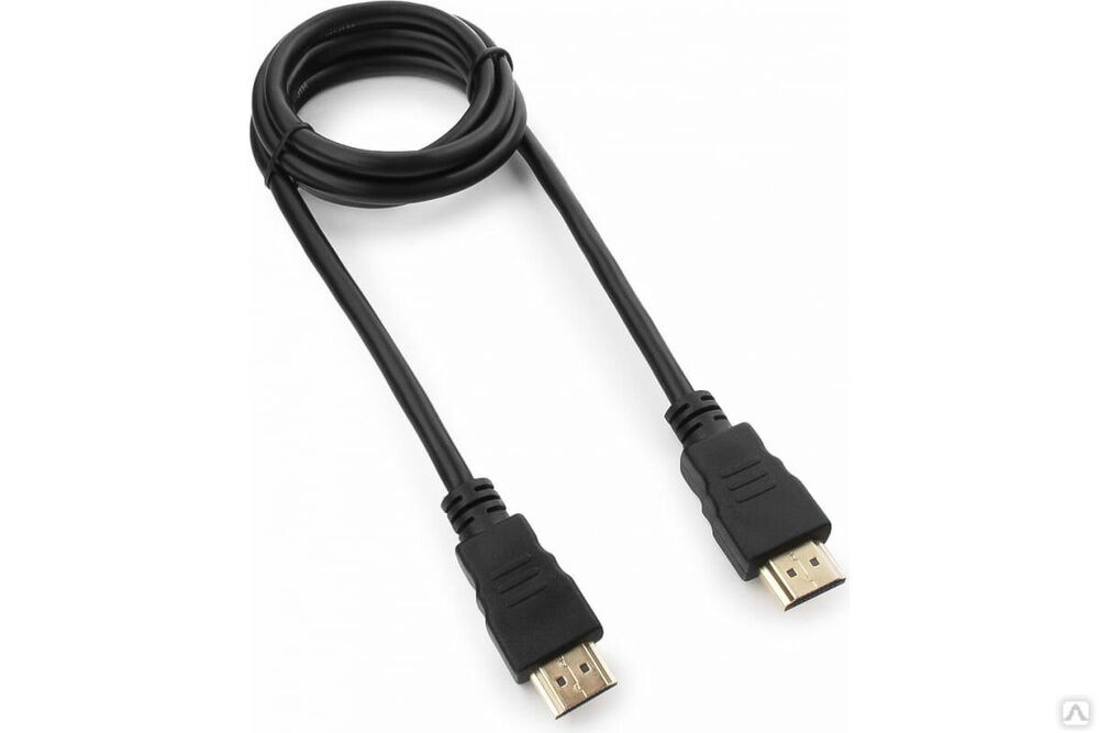 Кабель HDMI Гарнизон 1 м, v1.4, M/M, черный, пакет GCC-HDMI-1M