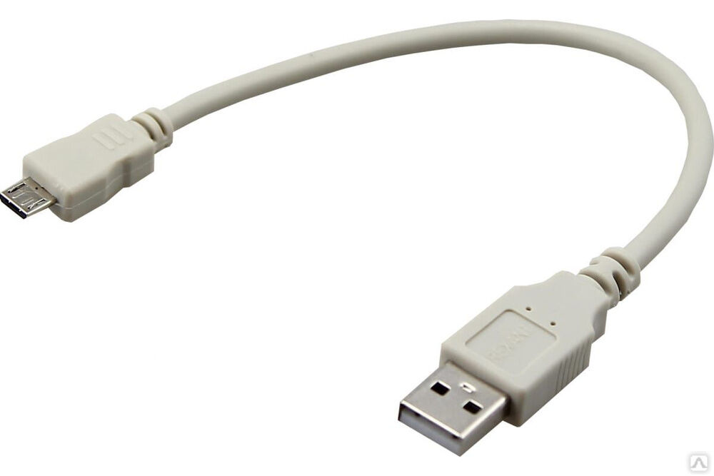 Кабель USB - micro USB 0.2 метра, серый 18-1162 REXANT