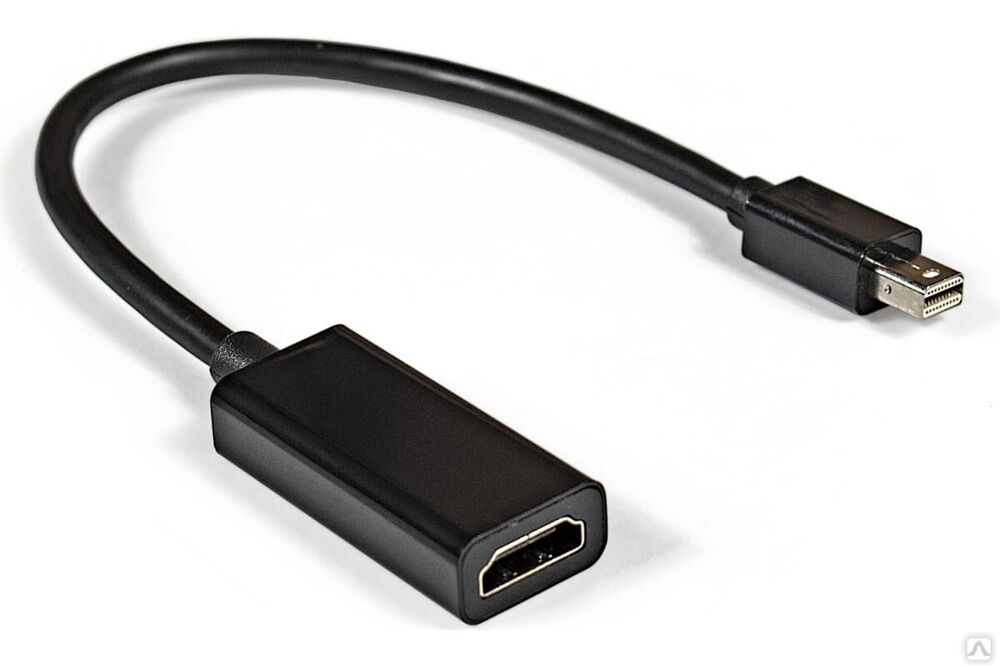 Кабель-переходник ExeGate miniDisplayPort-HDMI EX-mDPM-HDMIF-0.15 mini20M 19F, 0,15 м 284922