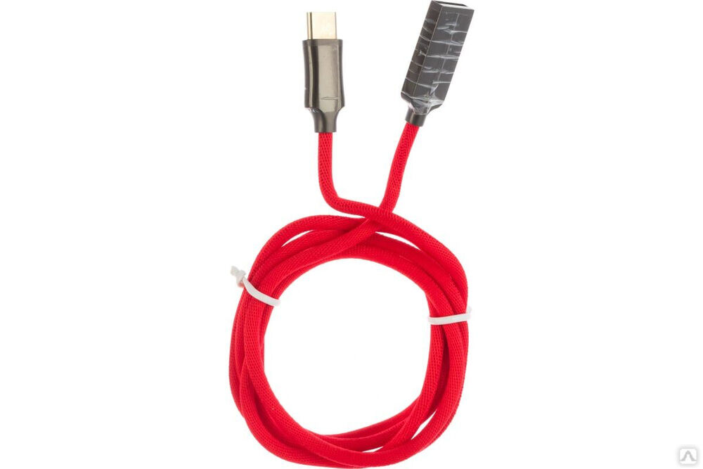 Кабель CROWN USB - USB Type-C CMCU-3132C red CM000002144