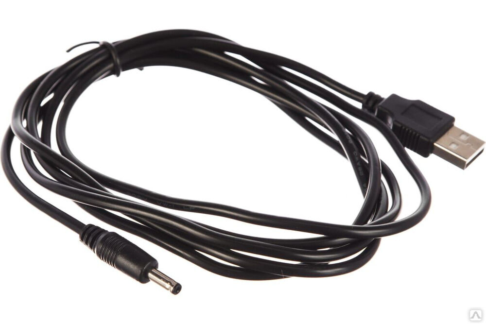 Кабель Gembird USB 2.0 Pro, AM/DC 3,5 мм для хабов, 1.8 м, экран, черный, пакет CC-USB-AMP35-6
