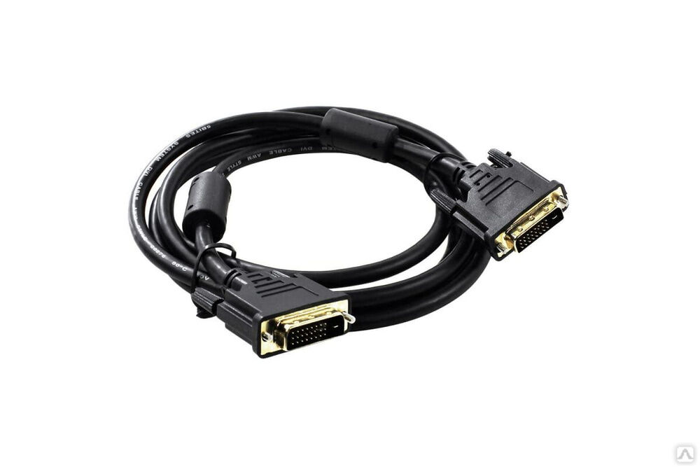 Кабель DVI M24+1 - DVI M24+1 5bites Dual Link ферритовые кольца позолоченные контакты 2 м APC-096-020