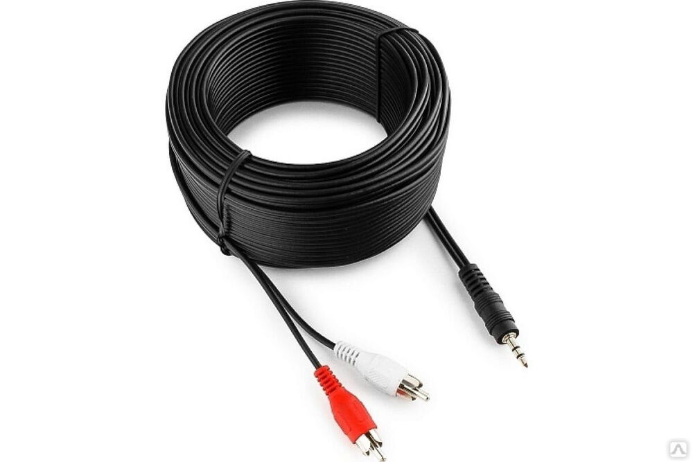 Аудио кабель Cablexpert джек3.5 / 2xRCA, 20 м, CCA-458-20M