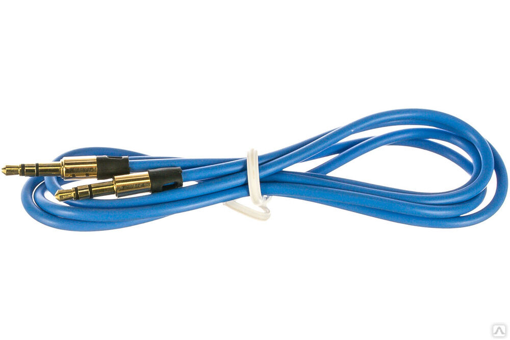 Аудио кабель Cablexpert 3.5 джек/3.5 джек, синий, 1 м, блистер CCAB-01-35MM-1MU
