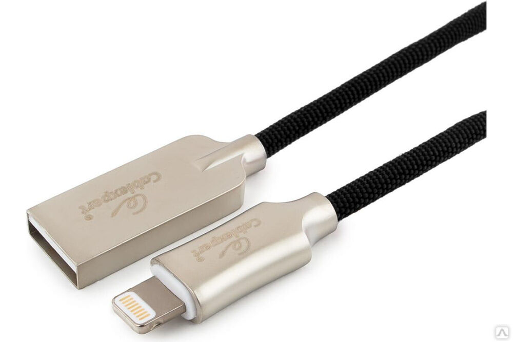 Кабель Cablexpert USB для Apple, MFI, AM/Lightning, длина 1 м, черный CC-P-APUSB02Bk-1M