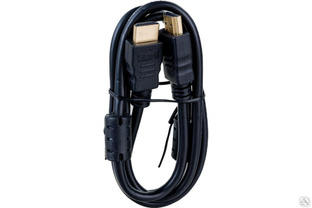 Кабель HDMI Cablexpert 1 м v2.0 19M/19M черный позолоченные разъемы экран 2 ферритовых кольца пакет CCF2-HDMI4-1M #1