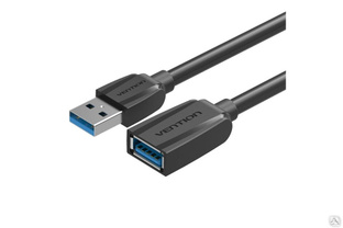 Кабель-удлинитель Vention USB 3.0 AM/AF - 2 м Black Edition VAS-A45-B200 #1