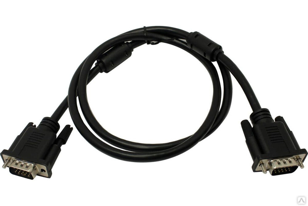 Сигнальный кабель VGA M- VGA M 5bites ферритовые кольца, 1 м APC-133-010