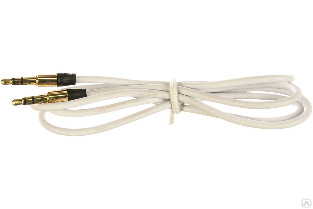 Аудио кабель Cablexpert 3.5 джек/3.5 джек, белый, 1 м, блистер CCAB-01-35MM-1MW