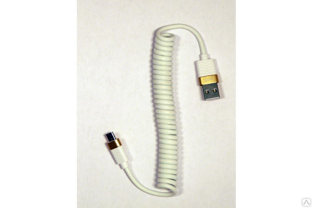 Кабель micro USB Pro Legend USB, спиральный, белый, 1.5 м pl1280