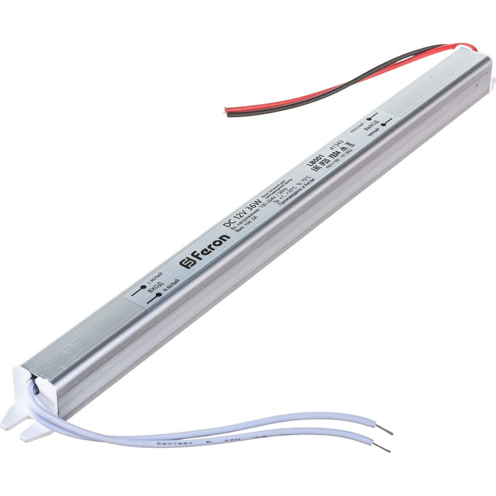 Ультратонкий электронный трансформатор для светодиодной ленты FERON LB001