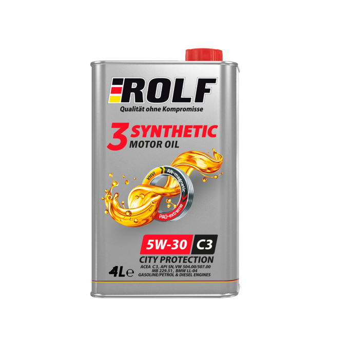 Масло моторное Rolf 3-Synthetic 5W-30 ACEA C3