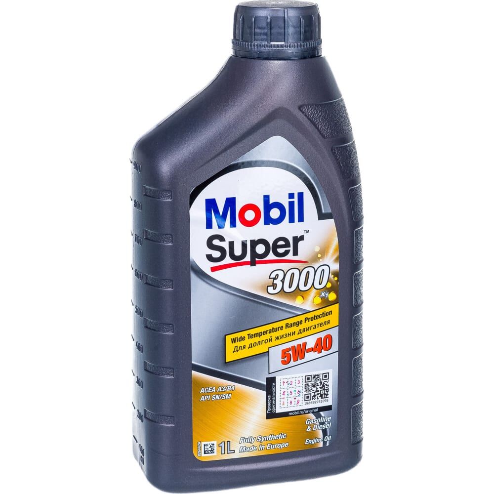 Синтетическое моторное масло MOBIL Super 3000 X1 5W-40