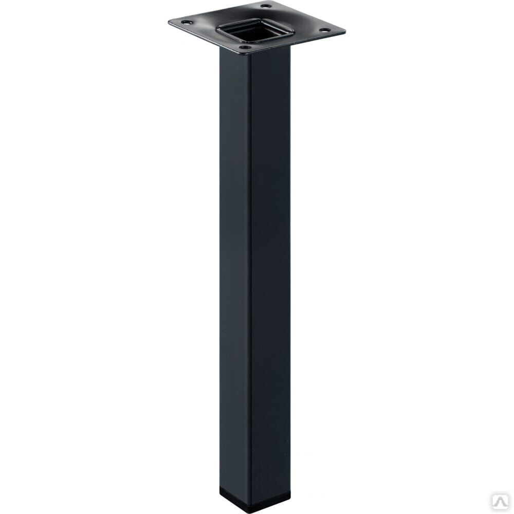 Ножка для мебели, сталь, h-160 мм, цвет черный, zvezdamebeli