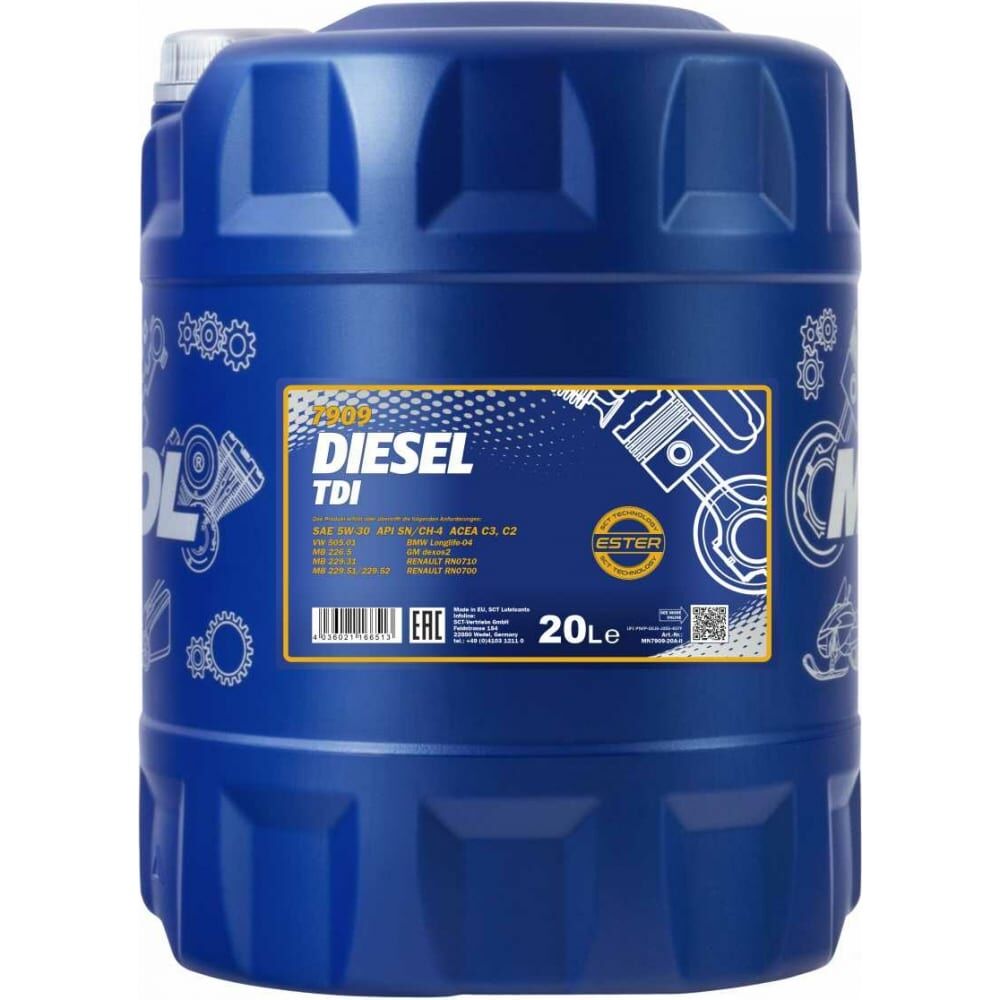 Синтетическое моторное масло MANNOL DIESEL TDI 5W30
