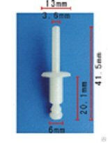 Заклепка 6,0 х 12 х 13 мм вытяжная пластиковая AS-1244