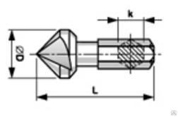 Зенкер 10,4 мм, шестигранный хвостовик, HSS, Bucovice