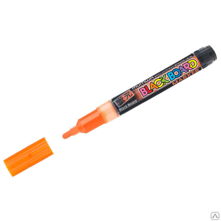 Маркер меловой 'Black Board Marker' оранжевый, 3 мм, водная основа MunHwa