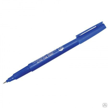 Маркер перманентный Line Plus'220 (200UF) ' синий, пулевидный, 0,5 мм