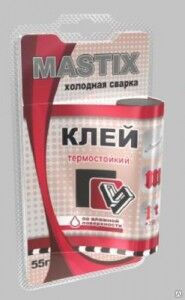 Клей термостойкий + 250С (холодная сварка), 55 гр Mastix