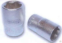 Головка 20 мм торцевая шестигранная с профилем Super Lock 1/2' (54170) BRIGADIER