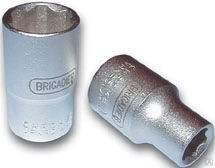 Головка 4,5 мм торцевая шестигранная с профилем Flank 1/4' (54665) BRIGADIER