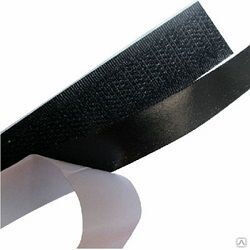 Лента - контакт (липучка) с липким слоем, черный 25 мм