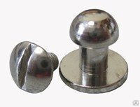 Кнопка 6,7 х 10 х 4,8 х 10 мм кобурная, никель 