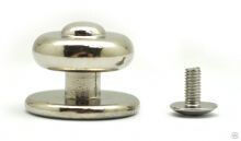 Кнопка 17,0 х 15,5 х 5,0 х 20,0 мм кобурная, никель