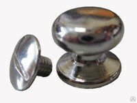 Кнопка 12,5 х 12 х 3,0 х 12,5 мм кобурная, никель