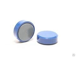 Магнит для досок (круг плоский) - синий D30 х Н10мм