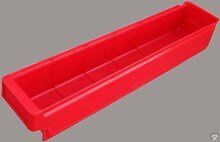 Ящик 600 х 115 х 100 мм красный (9131) 