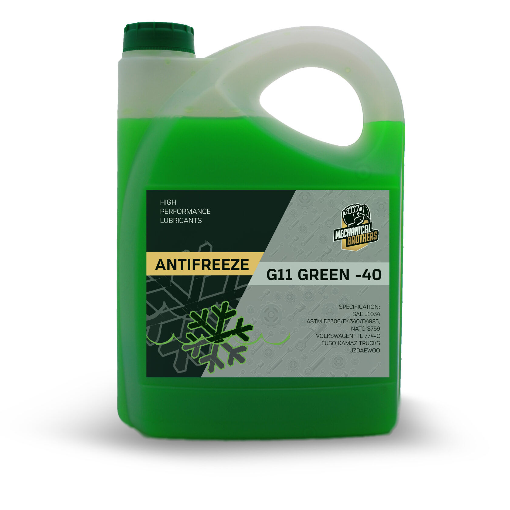 Антифриз MECHANICAL BROTHERS GREEN-40 G11 зеленый 5 кг
