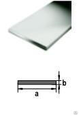 Полоса 25 х 1000 мм алюминиевая (толщина 2,0 мм) серебро 