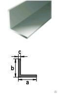 Уголок 10,0 х 10,0 х 1000 (тол. 1,0-1,5мм) профильный защитный алюминиевый серебро 