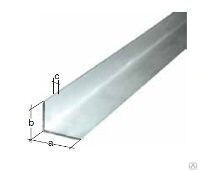 Уголок 22,8 х 20,8 х 1000 (тол. 1,8 мм) профильный защитный алюминиевый серебро