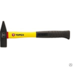 Молоток слесарный квадратный боек фибергласовая ручка (вес 0,5) Topex 