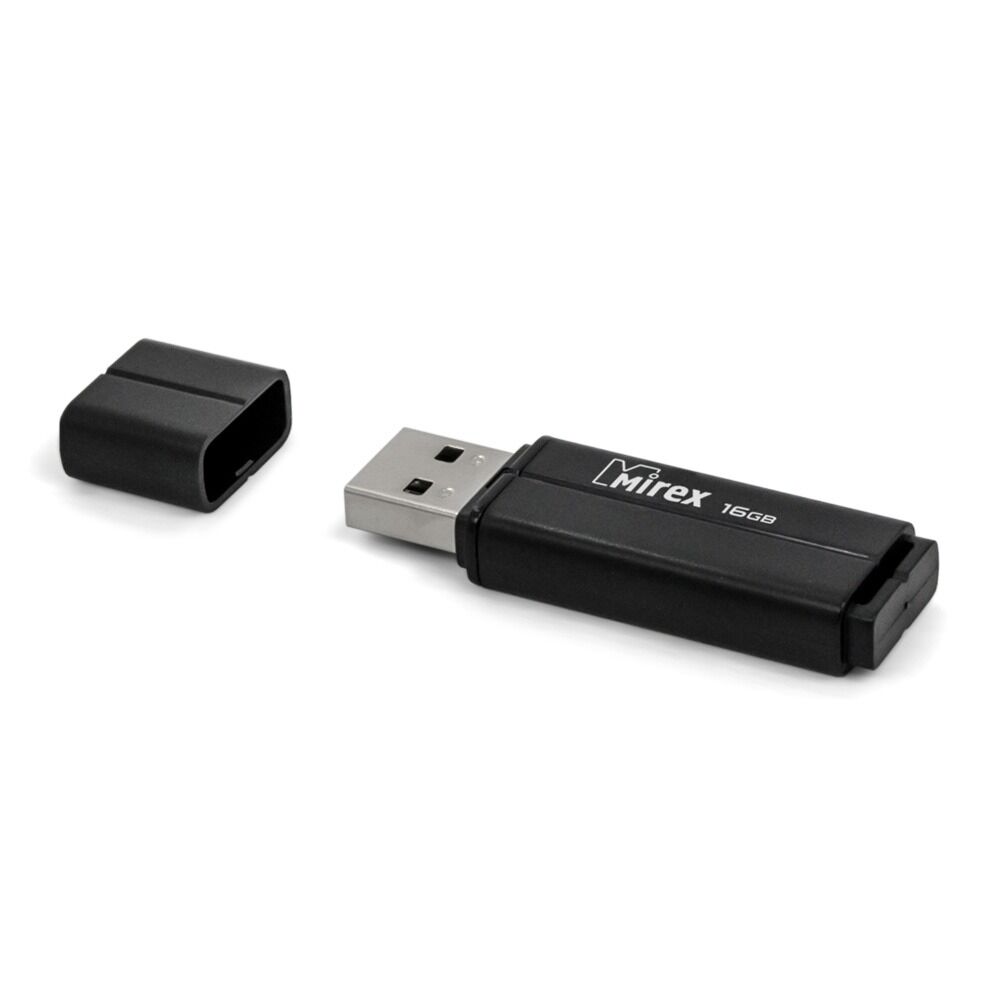 USB 2.0 Flash накопитель 16GB Mirex Line, чёрный 2