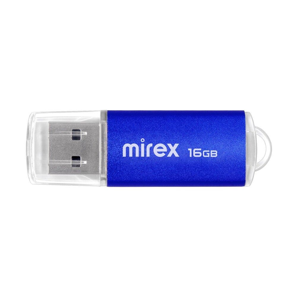 USB 2.0 Flash накопитель 16GB Mirex Unit, синий