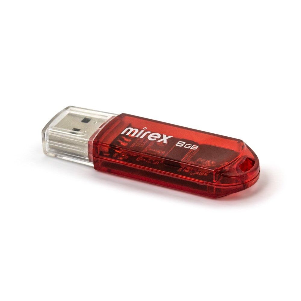 USB 2.0 Flash накопитель 8GB Mirex Elf, красный 1